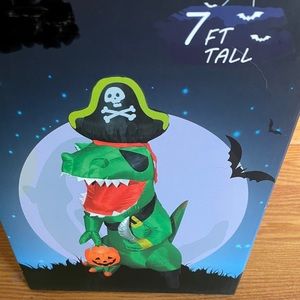 New Halloween inflatable dinosaur pirate t-Rex tyrannosaurus blow up